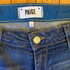 Womens Paige denim jean distressed size 27